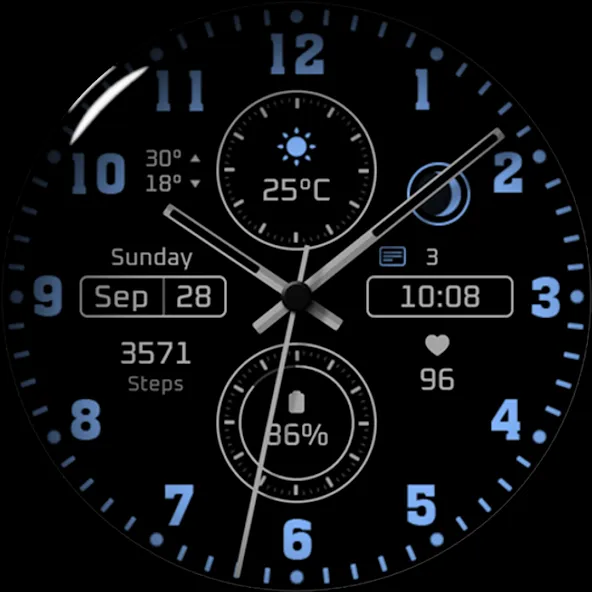 Watch face 10h08.com #76 screenshot 29