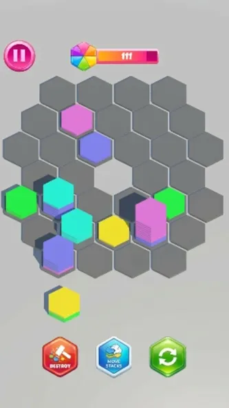 Hexa Color Stack Sort screenshot 6