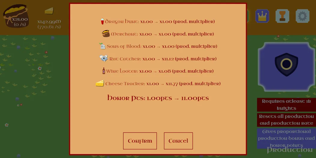 Knights of Cheese Idle screenshot 7