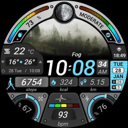 Rainbow Weather - Watch Face screenshot 26