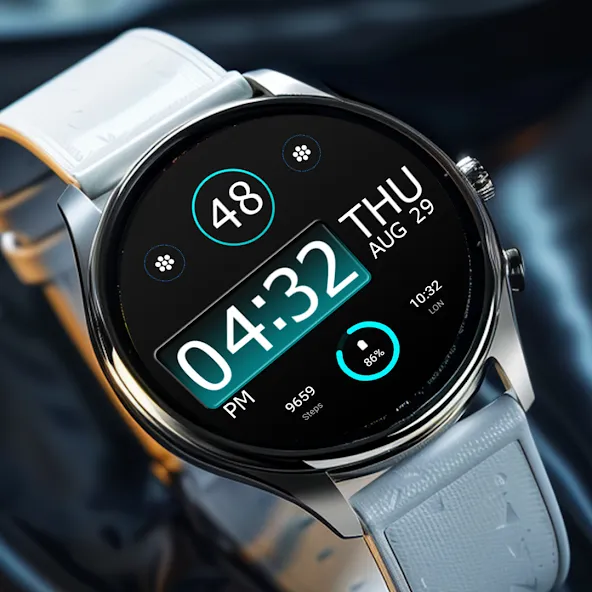 Key WF31 Digital Watch Face screenshot 7