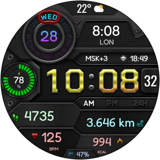 DIGI VIDAMOL WS25 Watch face screenshot 15