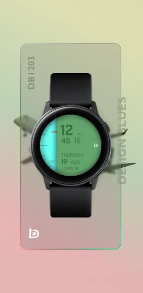 DB1203 Aero Digital Watch Face screenshot 1