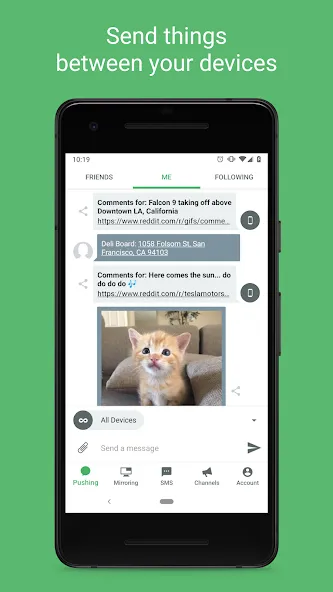 Pushbullet: SMS on PC and more screenshot 1