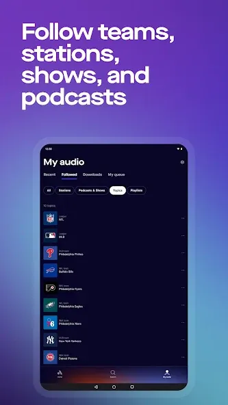 Audacy: Radio & Sports Talk screenshot 11