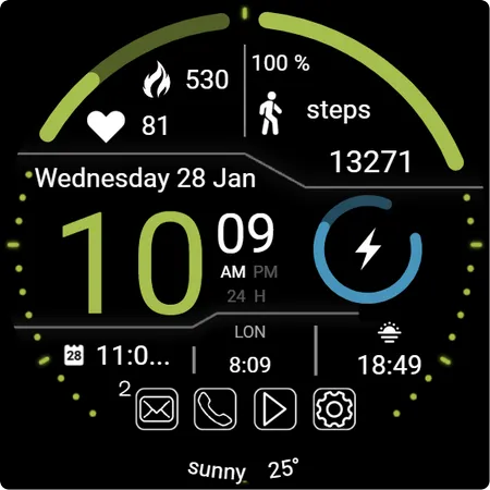 TMZ Tactical HUD Watch Face screenshot 23