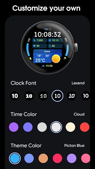 PRADO 94 Weather Watch Face screenshot 5