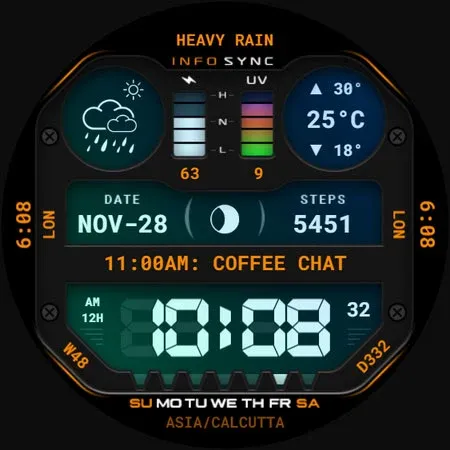 InfoSync Watch Face 134 screenshot 6