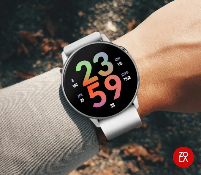 Big Aurora Glow Watch Face screenshot 3