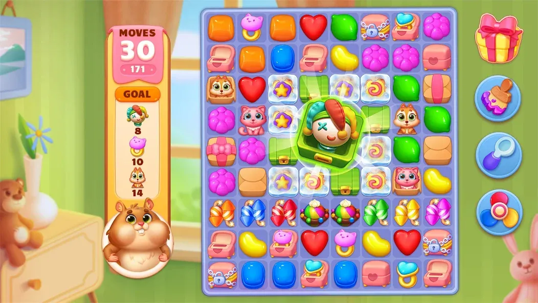 Pet Candy Puzzle-Match 3 games screenshot 6