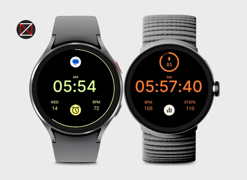 Black Face Watch Face screenshot 3