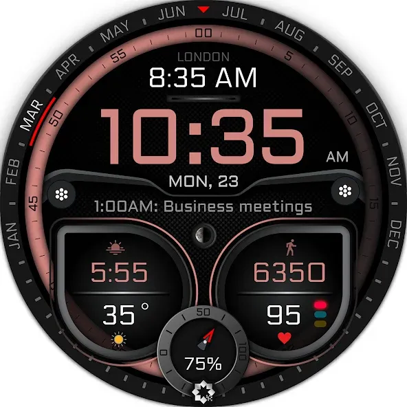 H380 Hybrid Watch Face screenshot 30