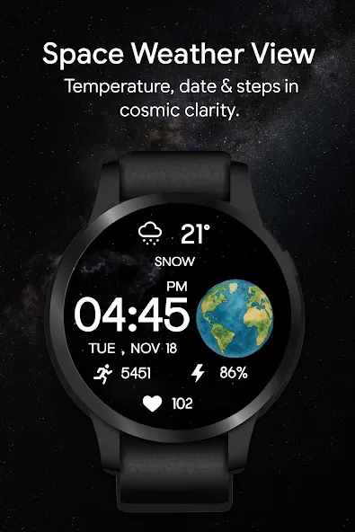Earth Galaxy WatchFace screenshot 3