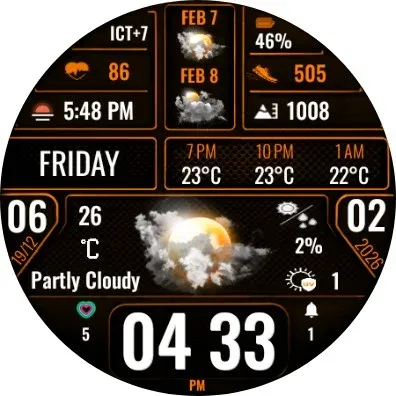 N-SPORT753 Digital Watch Face screenshot 14