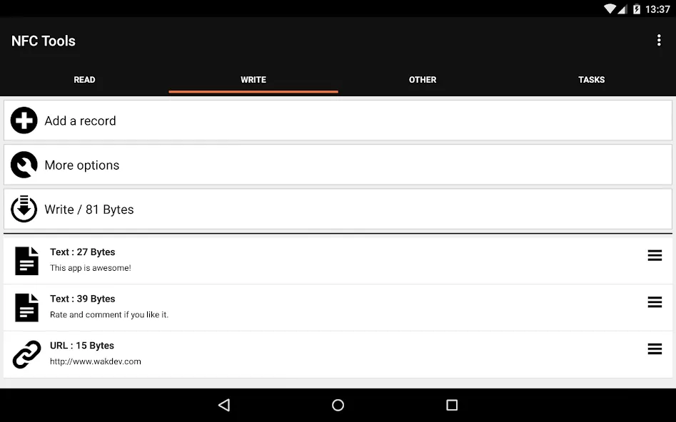 NFC Tools screenshot 10