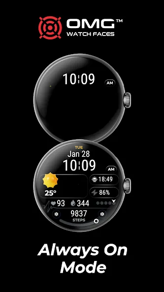 OMG 160 Weather Watch Face screenshot 7
