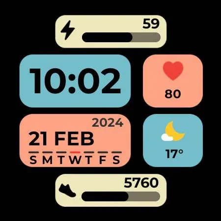 Night 52 - watch face screenshot 24