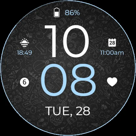 Minimal Watch Watch Face screenshot 11