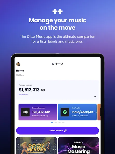 Ditto Music screenshot 9