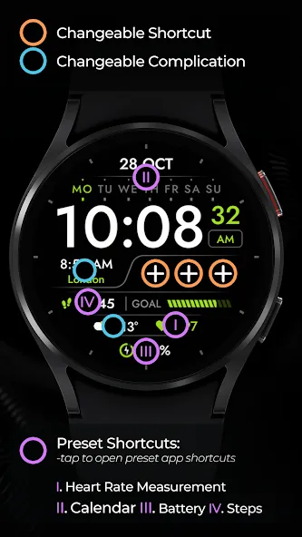 TVV Digital 5 Watch Face screenshot 4