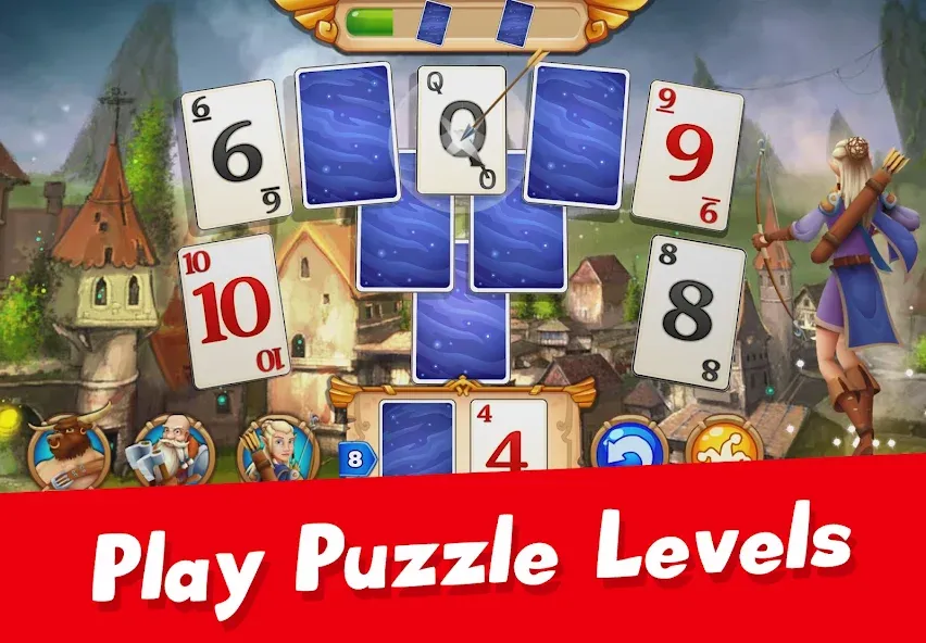 Solitaire Arthur Tale TriPeaks screenshot 3