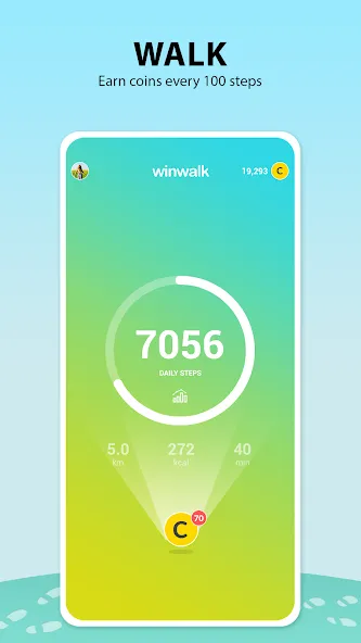 Winwalk - It Pays to Walk screenshot 1