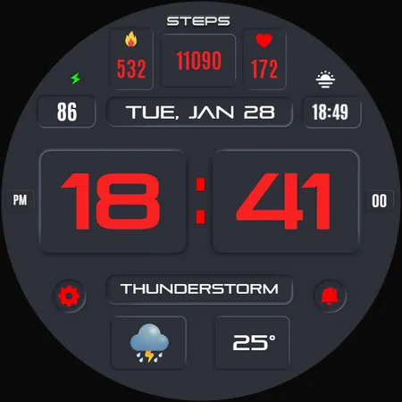Suva Digital Watch Face screenshot 30