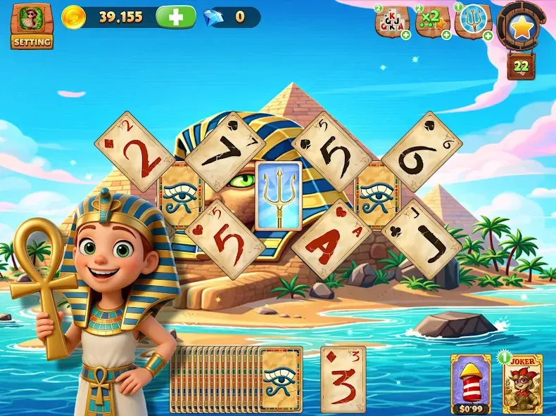 Solitaire Tripeaks Lost Worlds screenshot 16