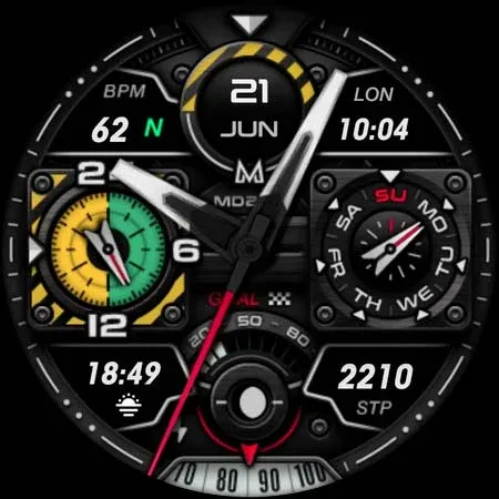 MD284 Analog watch face screenshot 12