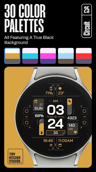 TKS 25 Circuit Watch Face screenshot 3