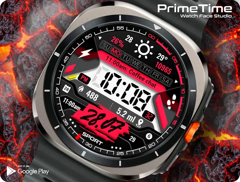 PT16 Digital Watch Face screenshot 5