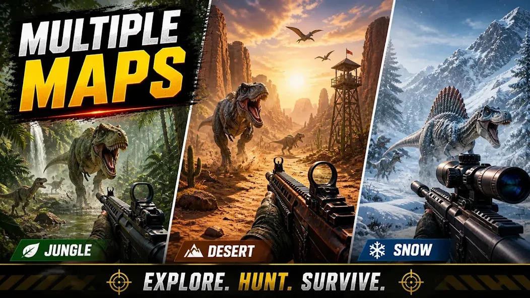 Cazador Dino: FPS Disparos screenshot 4