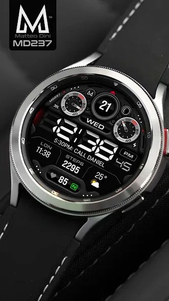 MD237 Digital watch face screenshot 4