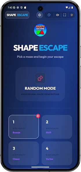 Shape Escape Maze Offline Play screenshot 2
