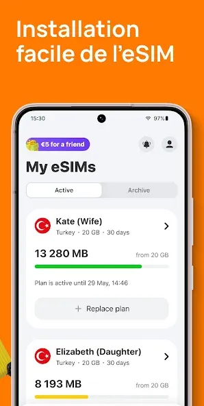 Yesim: eSIM Internet Voyage screenshot 3