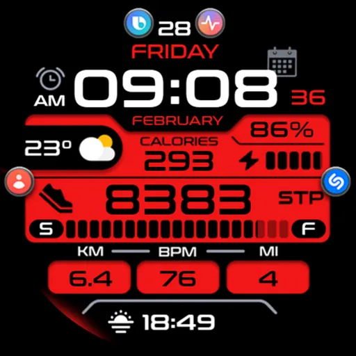 OMG 193 Digital Watch Face screenshot 31