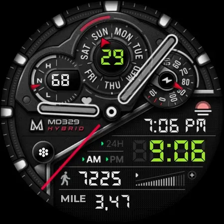 MD329 Hybrid Watch Face screenshot 15