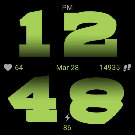 Mega Digit Watch Face screenshot 5