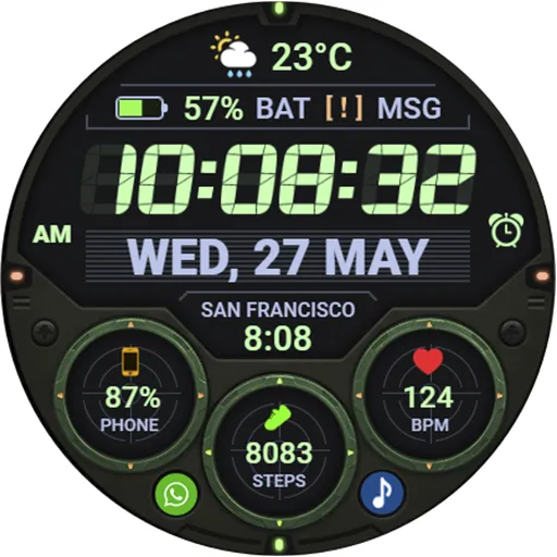 WFP 354 Tactical Watch face screenshot 43