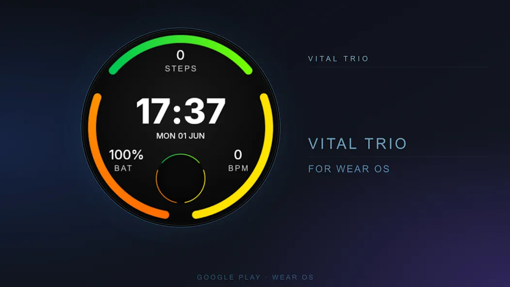 Vital Trio Watch Face screenshot 1