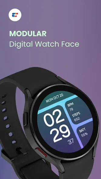 Modular: Digital Watch Face screenshot 1