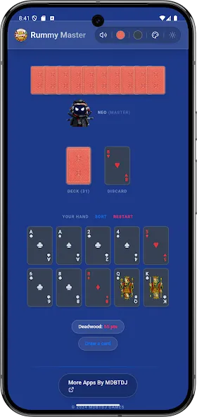 Gin Rummy Master Ai Offline screenshot 5