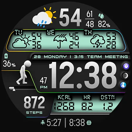 PER36 Digital Watch Face screenshot 47