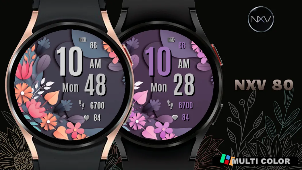 NXV80 Vibrant Watch Face screenshot 2