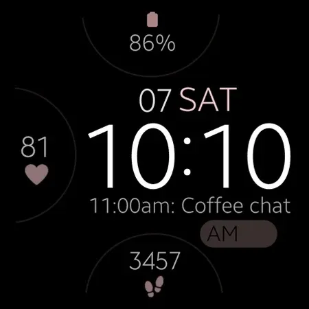 Simple Rose Gold watch face screenshot 11