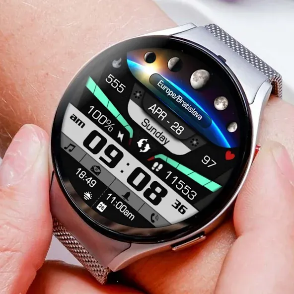 Astronomy Moon Galaxy Watch 73 screenshot 5