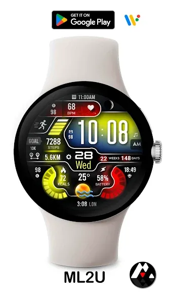 ML2U 258 Watch Face screenshot 1