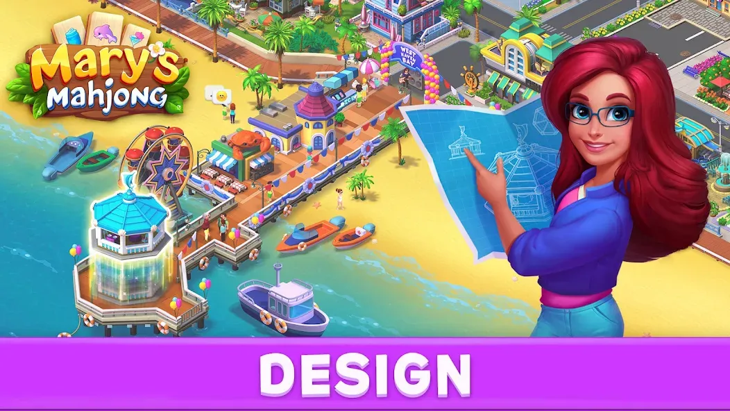 Mary’s Mahjong: City Building screenshot 1