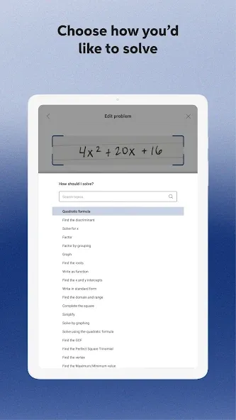 Mathway: Scan & Solve Problems screenshot 12