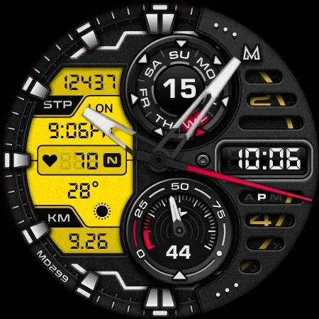 MD299 Analog watch face screenshot 19
